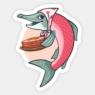 Salmon blinis Sticker